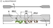 Mover-blade 800mm - right - AgriParts image