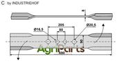 Mover-blade 690mm - left - AgriParts image