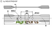 Mover-blade 690mm - right - AgriParts image
