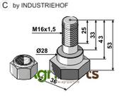 Blade bolt - AgriParts image