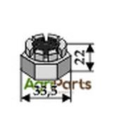Hexagon castle nut M20x1,5 - AgriParts image