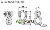 Twisted shackle - AgriParts image