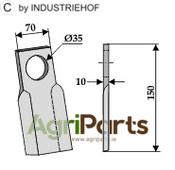 Straight blade - right - AgriParts
