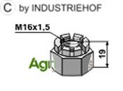 Hexagon castle nut M16x1,5 - AgriParts image