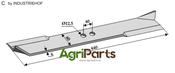 Mover-blade 640mm - right - AgriParts image
