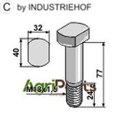 Bolt M18x1,5 - 10.9 - AgriParts image