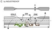 Mover-blade 580mm - left - AgriParts