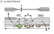 Mover-blade 400mm - right - AgriParts