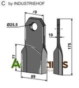 Comminution blade, left model - AgriParts