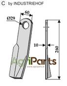 Flail - right - AgriParts