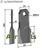 Comminution blade, right model - AgriParts