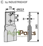 Flail, right - AgriParts
