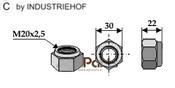 Self-locking nut - AgriParts