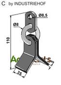Y-blade with chain - AgriParts