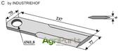 Straw chopper flail blade - AgriParts