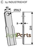 Straight blade - AgriParts