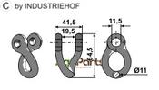 Twisted shackle - AgriParts image