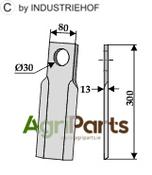 Straight blade - AgriParts