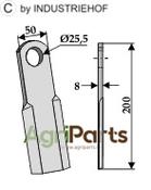 Straight blade - AgriParts