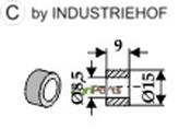 Washer 9xØ8,5xØ15 - AgriParts image