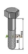 Hexagon bolt - M24x3 - 10.9 - AgriParts