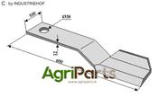 Mover-blade 600mm - left - AgriParts