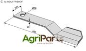 Mover-blade 650mm - left - AgriParts