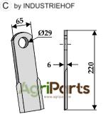 Straight blade - AgriParts