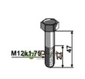 Bolt - M12x1,75 - 10.9 - AgriParts