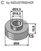 Bush 19,8xØ16,5xØ50 - AgriParts image