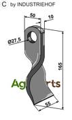 Twisted blade - AgriParts