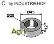 Washer Ø45x12xØ28 - AgriParts