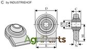 Ball joint terminals for lower-links to be welded - AgriParts