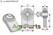 Ball joint terminals for lower-links to be welded - AgriParts