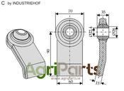 Ball joint terminals for lower-links to be welded - AgriParts