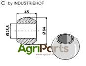 Ball for lower link hooks - Cat. III-II - AgriParts