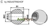 Ball for top hooks - AgriParts