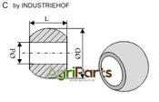 Ball for lower link hook - Cat. II - AgriParts