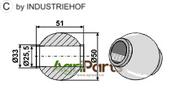 Ball for top hooks - AgriParts