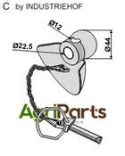 Ball guide cone with linch pin Cat. I - AgriParts