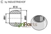 Ball for lower links hooks - Cat. IV - AgriParts