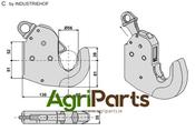 Lower link hook - Cat. II - AgriParts