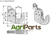 Automatic hook for lower links - Cat. lIS - AgriParts
