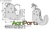 Automatic hook for lower links - Cat. lII - AgriParts
