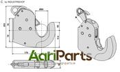 Automatic hook for lower links - Cat. IVS - AgriParts