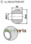 Ball for lower link hook Cat. I - AgriParts