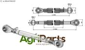 Top-link with hardened tie-rod M30x3,5 - AgriParts