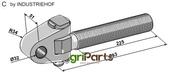 Swivelling tie-rod Ø32 - AgriParts