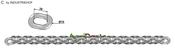 Scraper floor chain - 10x38 - D7 - AgriParts