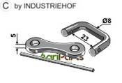 Shackle type connector Ø8 - AgriParts image